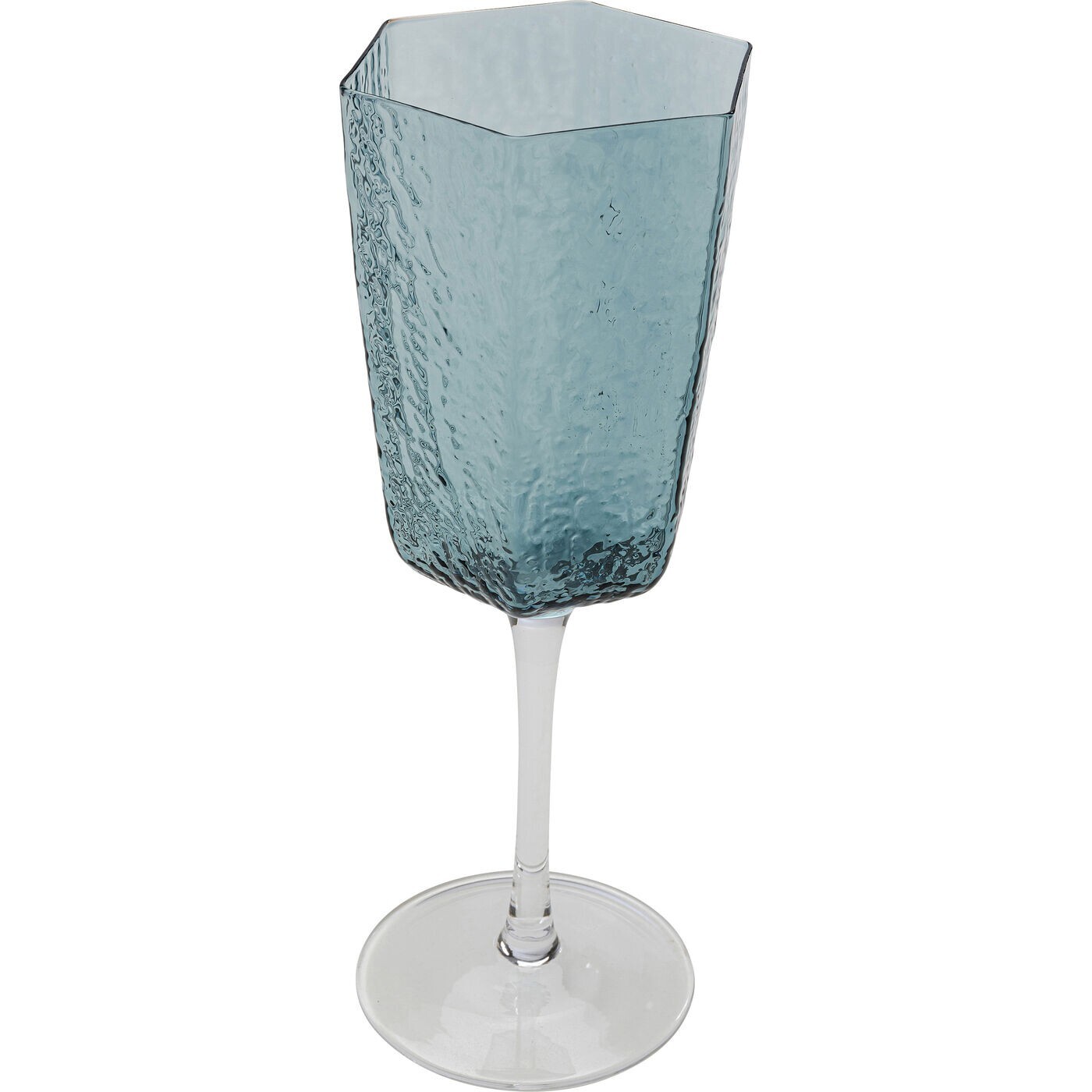 Verres à vin rouge Cascata bleus set de 6 Kare Design