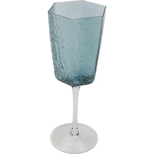 Verres à vin rouge Cascata bleus set de 6 Kare Design