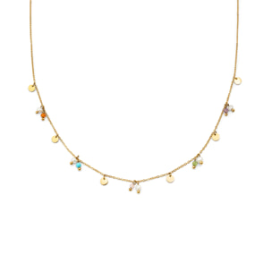 Collar Shamira Acero Baño Oro