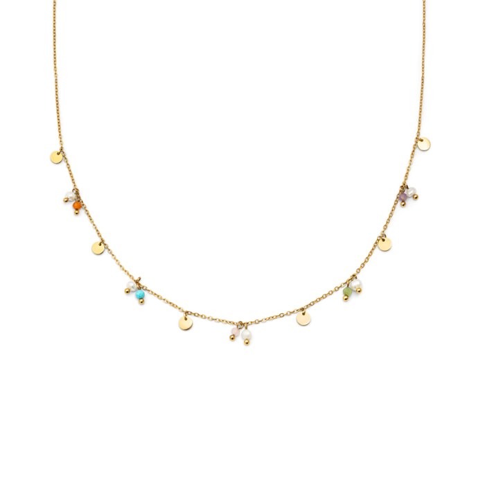 Collar Shamira Acero Baño Oro