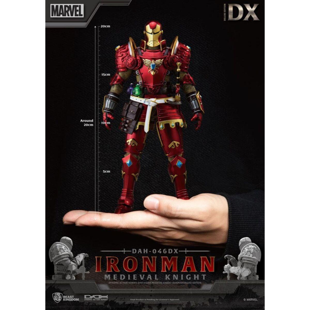 Marvel Figure Deluxe 1/9 Iron Man Cavaliere Medievale 20 Cm Beast Kingdom Toys