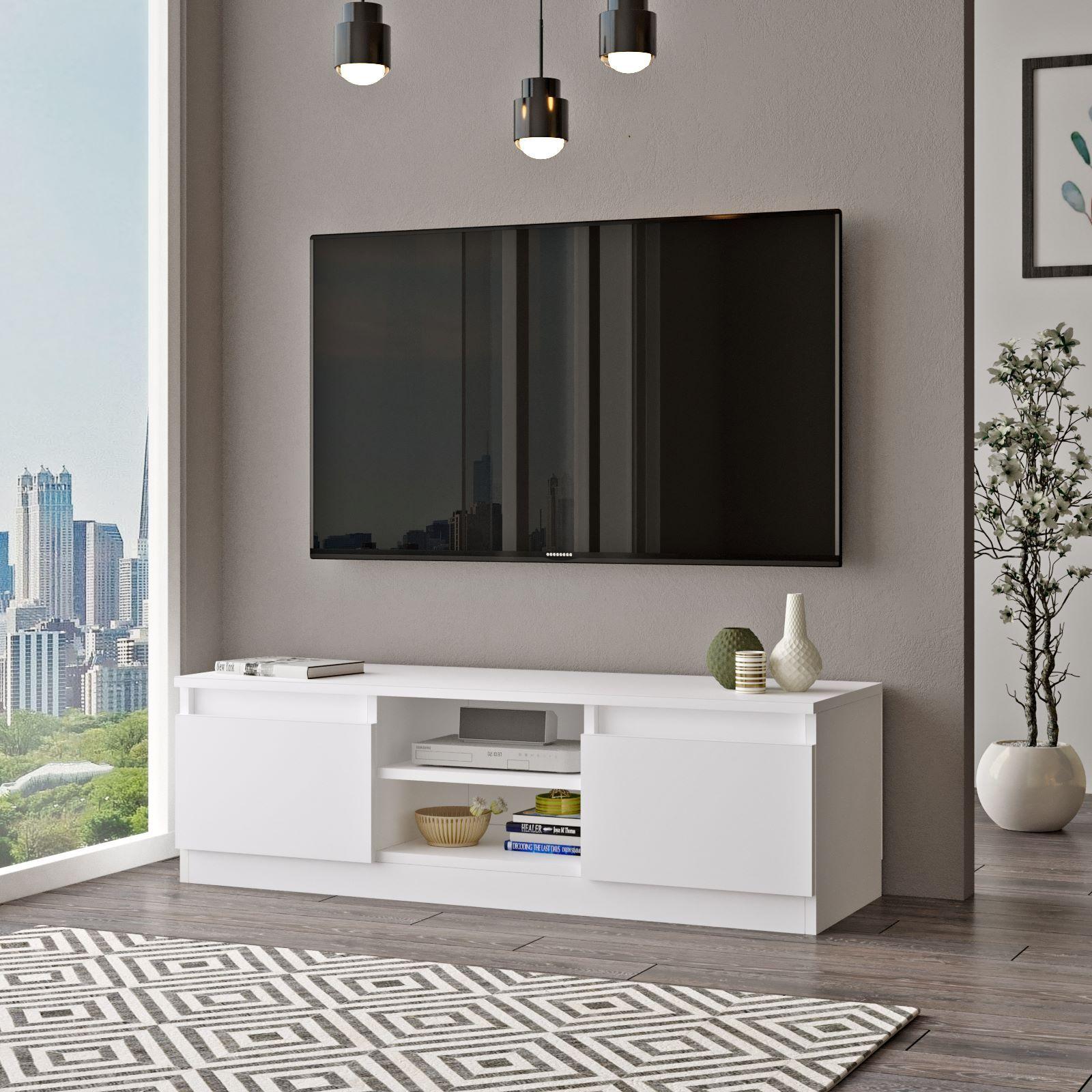 Mueble Silva Tv 2 Puertas Con Estantes