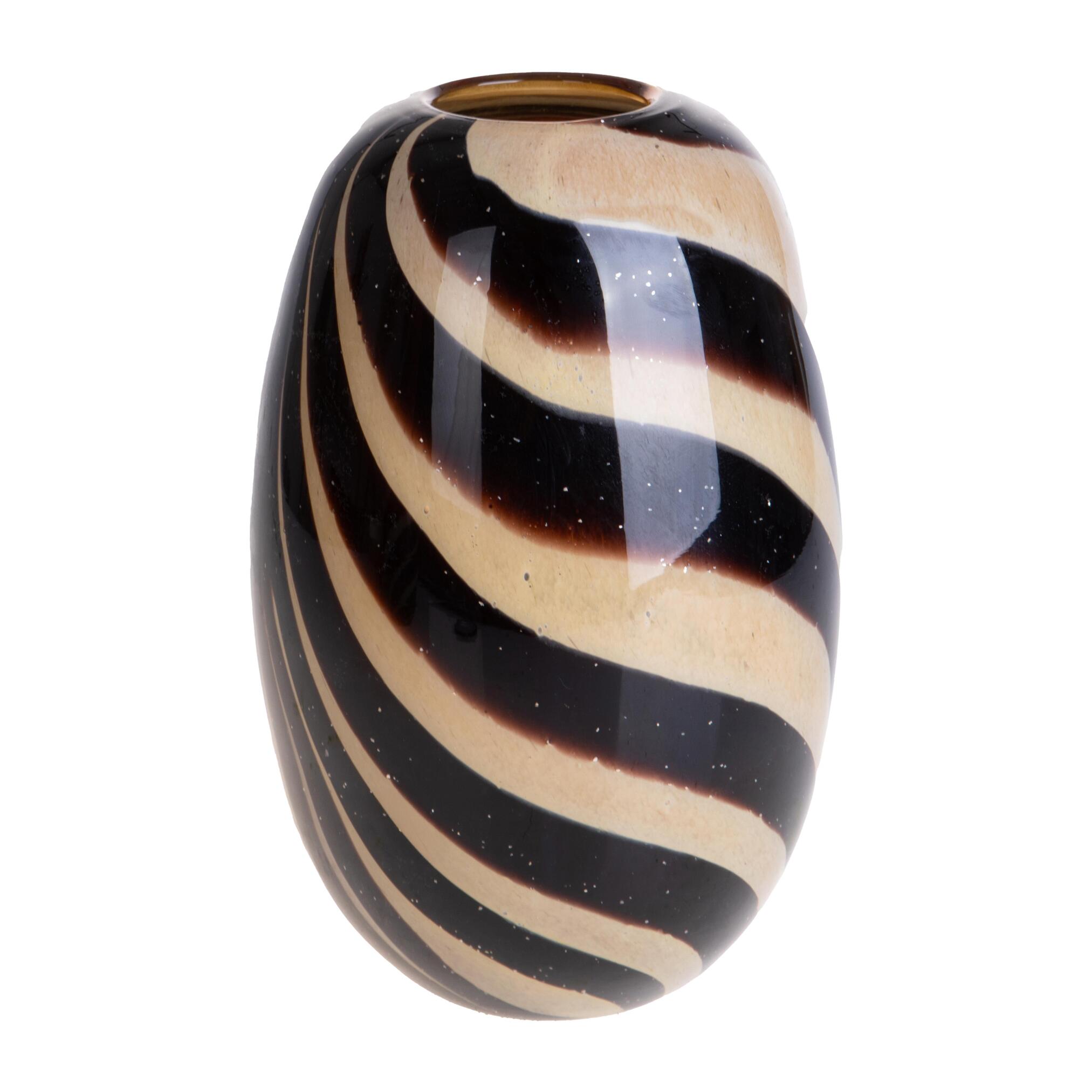 Vaso effetto righe - 19,5xH30x19,5cm - Pezzi 1 - Bianchi Dino SpA