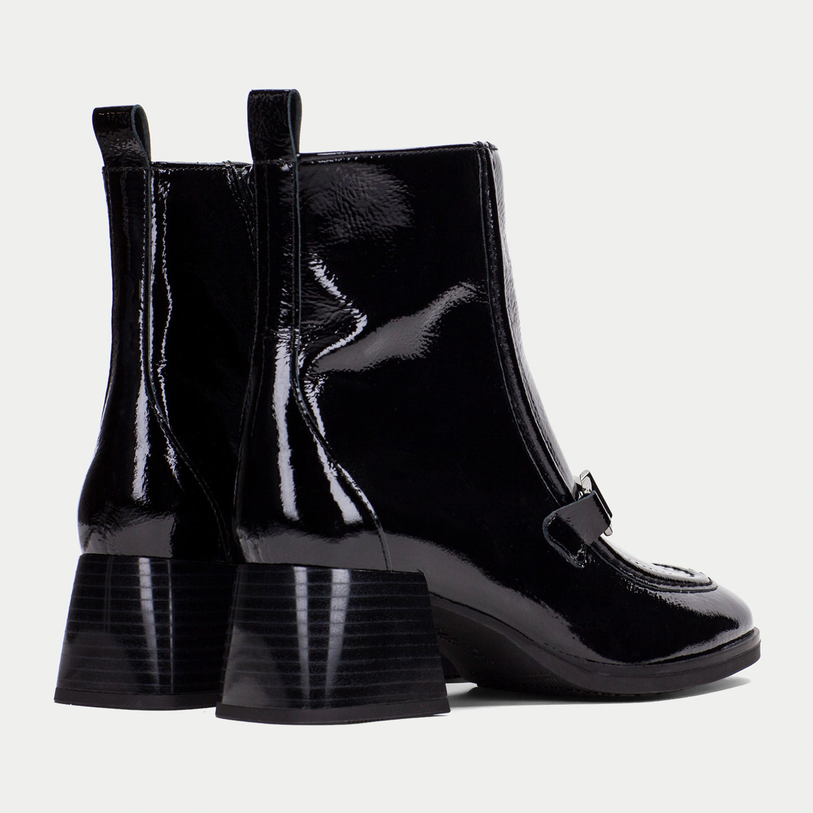 Botin Milan Negro 5 cm