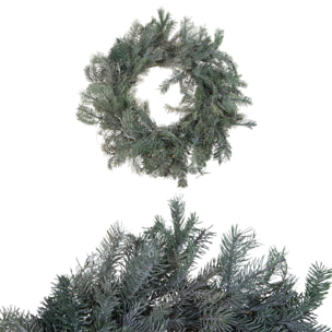 Corona Abete D.40 Preservato - Pezzi 1 - Colore Grigio - 40x5Hx40cm - Bianchi Dino