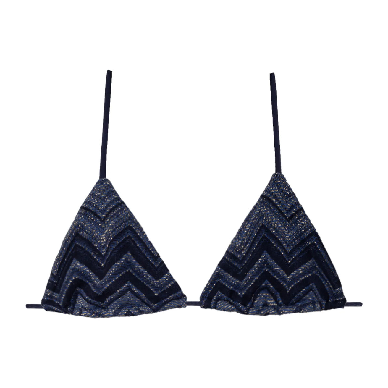 Top de bikini de triángulo con relleno extraible