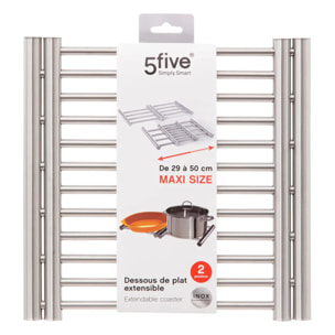 Grand dessous de plat extensible Inox