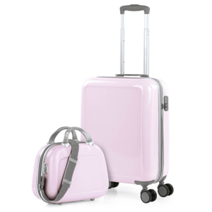 Juego De Maletas Pc Itaca Stickers Rosa