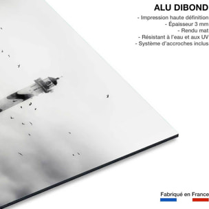 Tableau phare dans le brouillard Tableau alu Dibond
