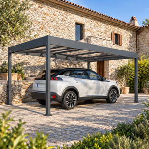 Carport aluminium Trigano - LIBECCIO - 16 m²