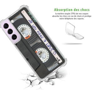 Coque Samsung Galaxy S21 FE Silicone antichocs Solides coins renforcés Protection Housse transparente Cassette Evetane