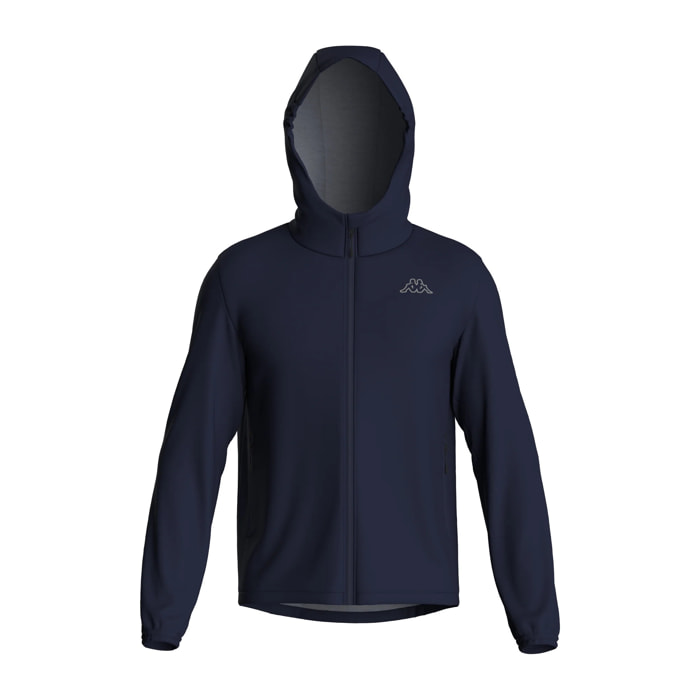 Kappa - Chaquetas Hombre Mujer Azul - Logo Olymel