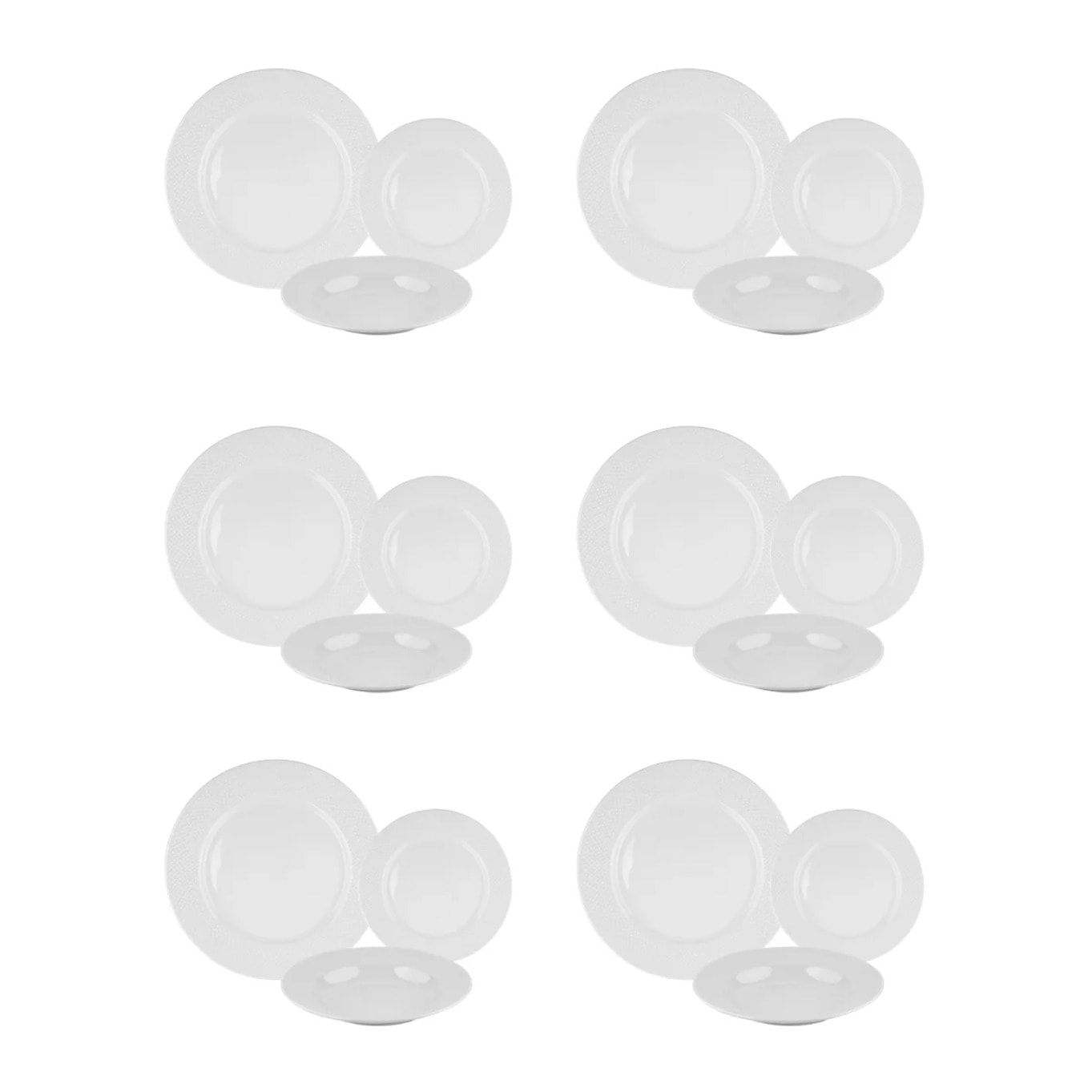 Service 18 pièces en porcelaine