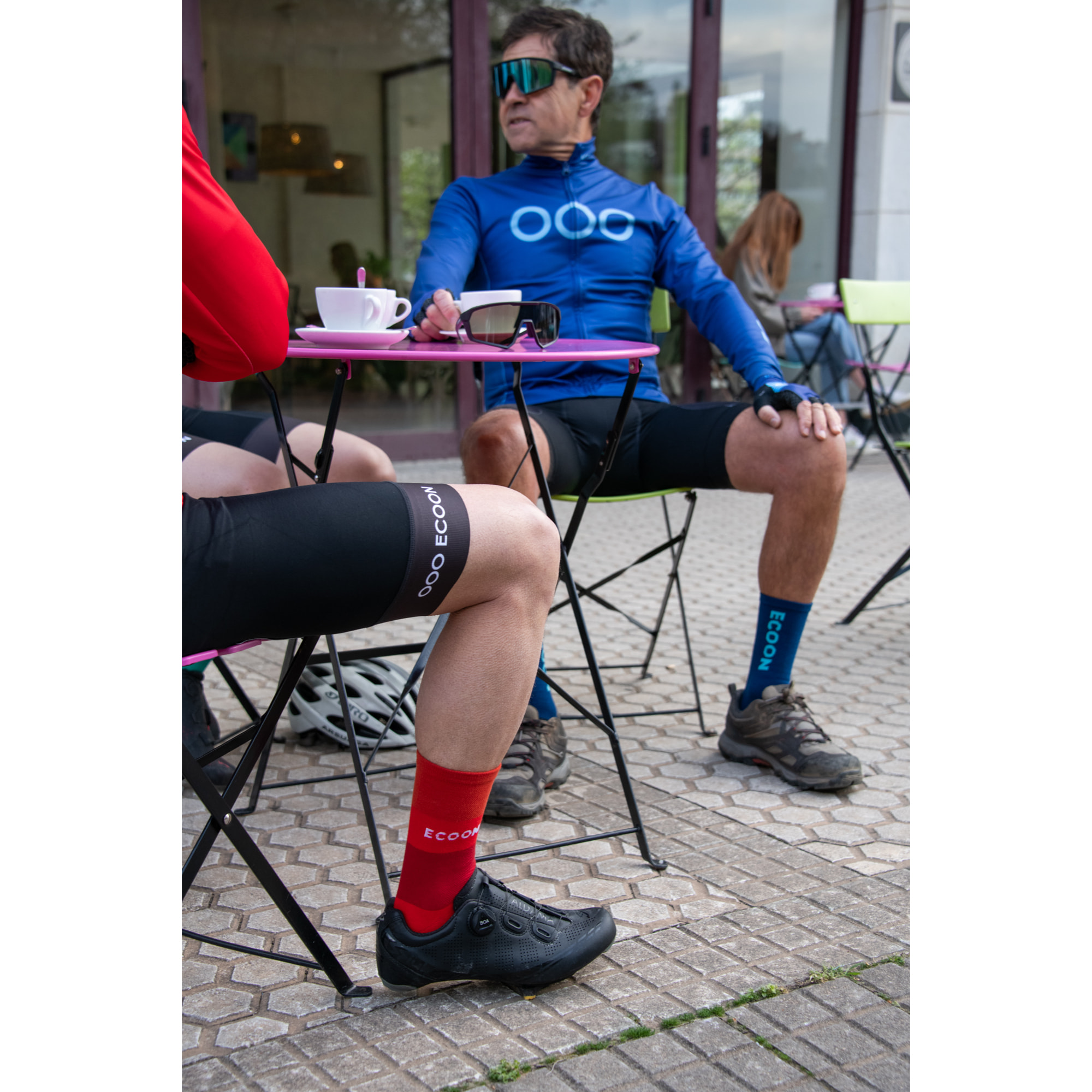 Calcetines de ciclismo unisex ECOON Marsous - Rojo
