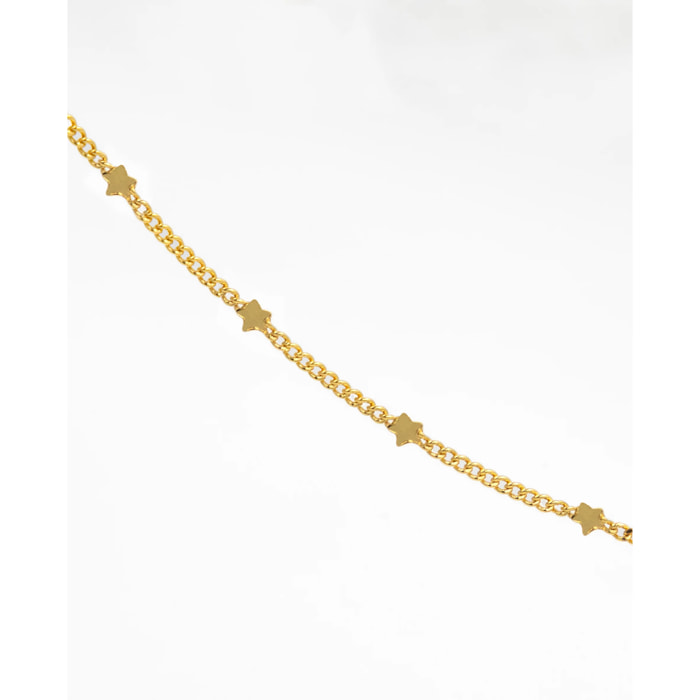 Collar de mujer con estrellas.