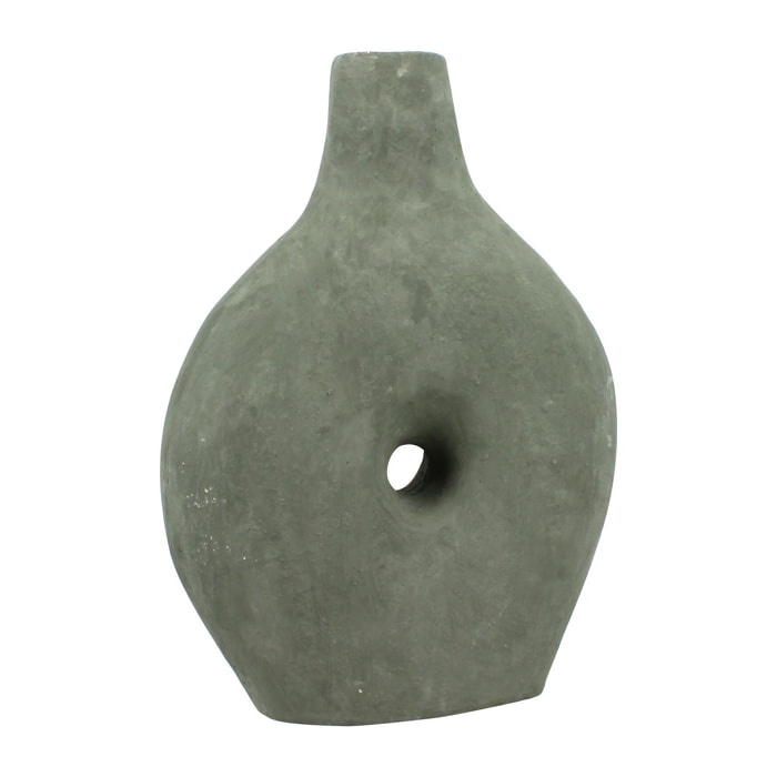 Vase en papier maché kaki NUBIE