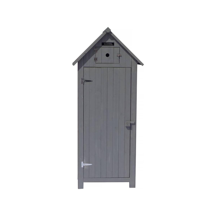 Armoire de jardin ''Cabanon'' - 77 x 54.5 x 179 cm - Anthracite