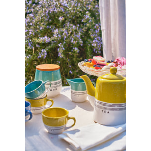 Set tè Homify da 6 pezzi in stoneware con appendino