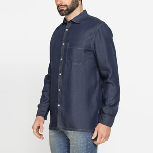 CAMICIA MANICA LUNGA IN LYOCELL EFFETTO DENIM