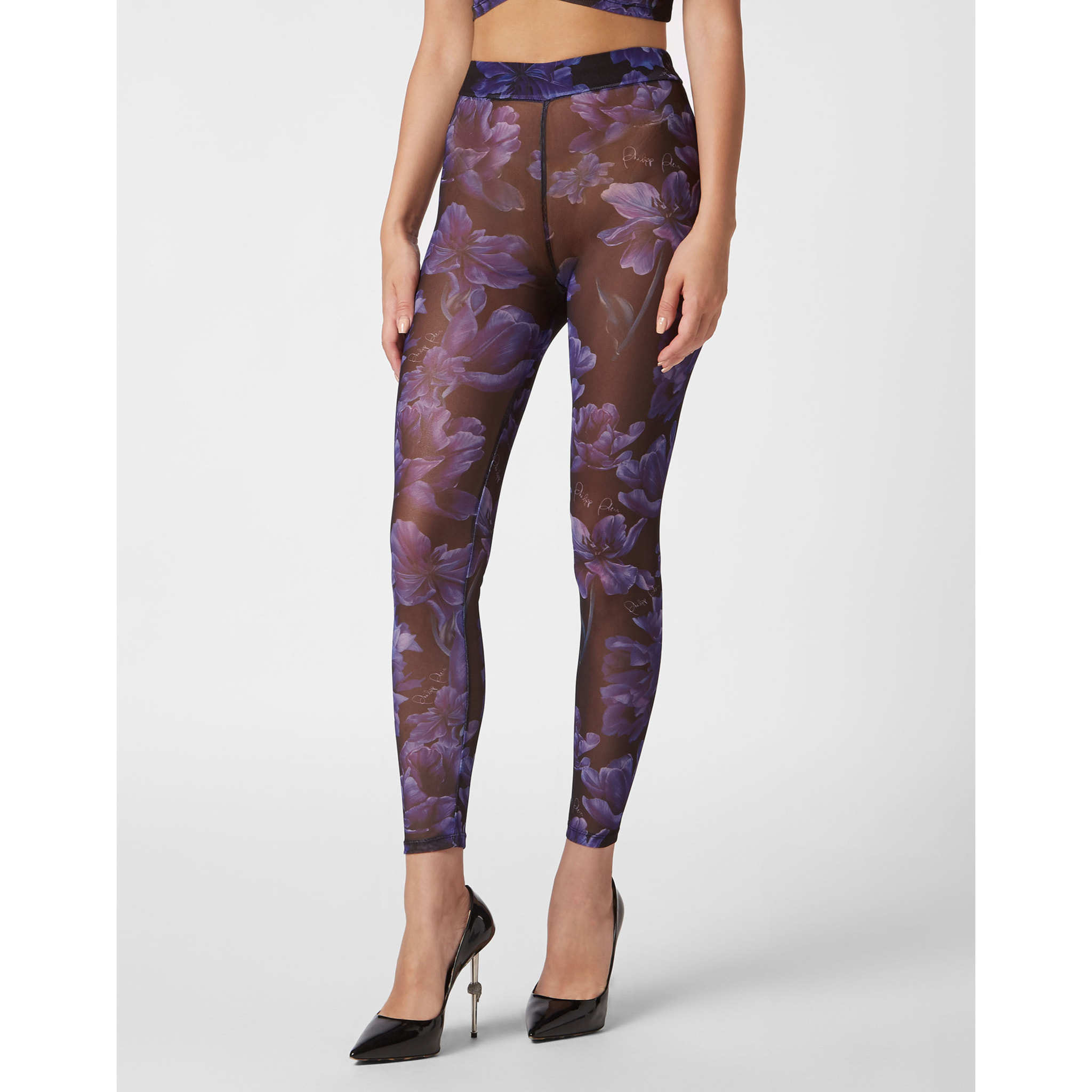 PHILIPP PLEIN Leggings FLOWERS