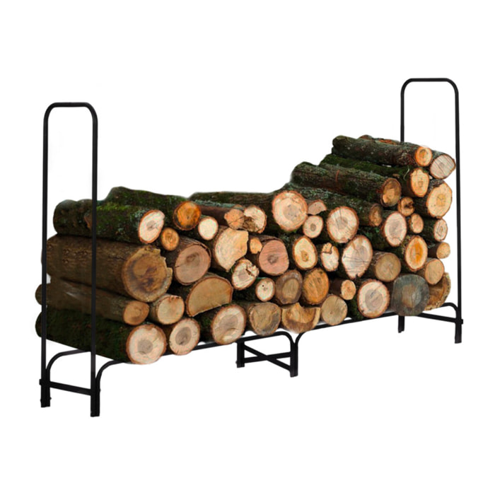 Serre-bûches métal avec housse de protection