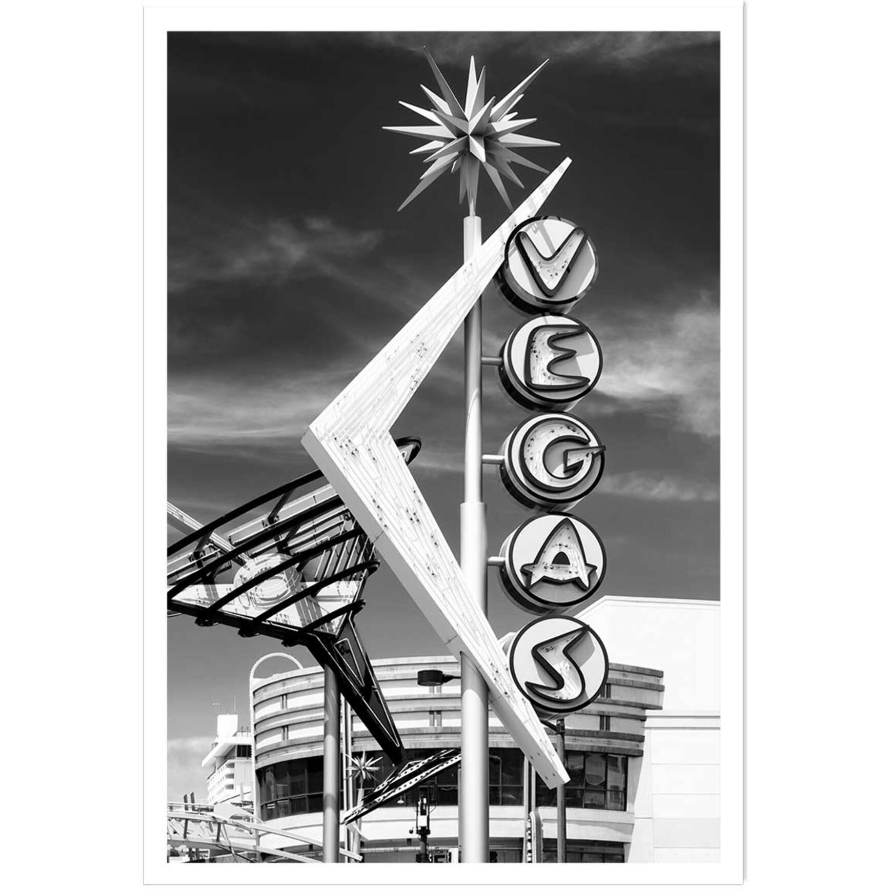 Affiche paysage Vegas vintage Affiche seule