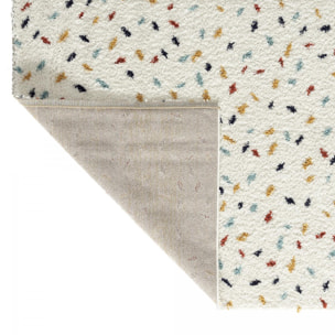 Tapis longs poils shaggy tissé motif berbère PACE