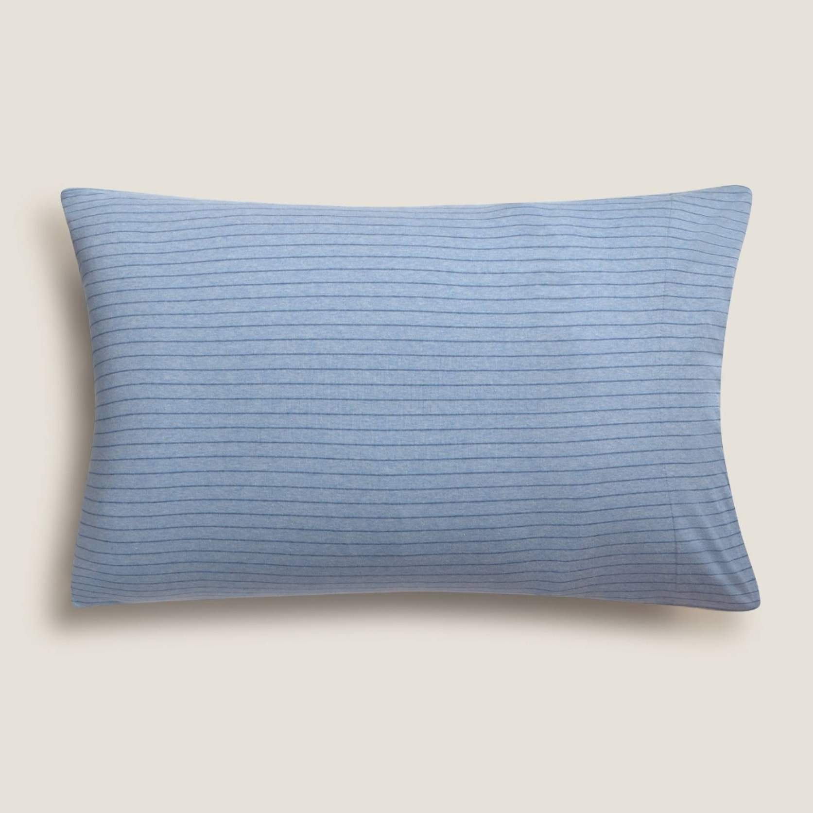 Funda de almohada punto de algodón rayas Punra color azul Punto de algodón
