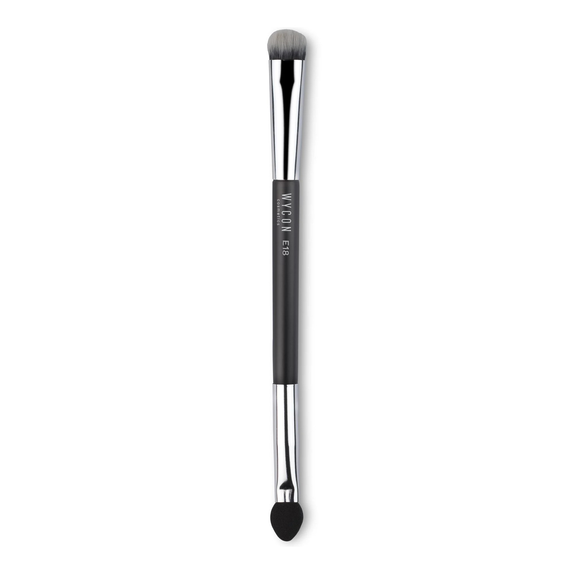 E18 DUO EYESHADOW BRUSH SPONGE + SOFT SHADES APPLICATOR Pennello duo occhi
