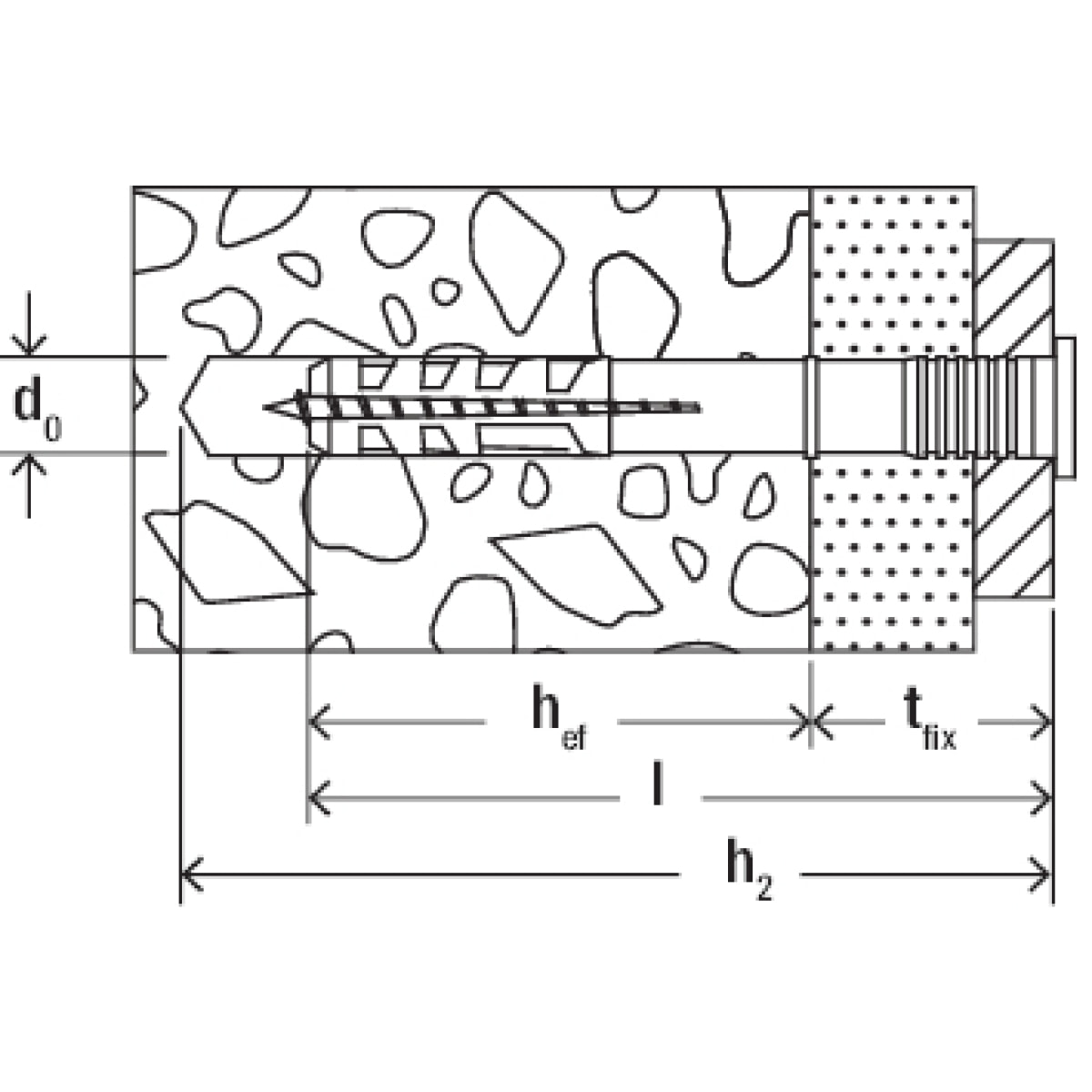 Cheville clou NF 8x120/80 FISCHER - Boite de 100 - 513704