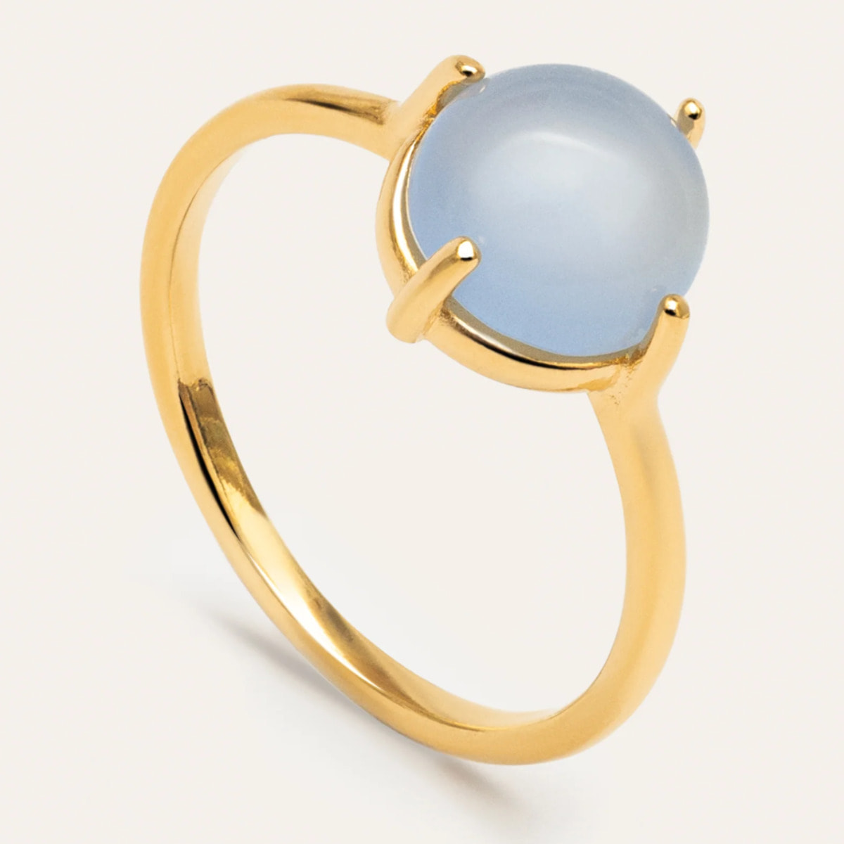 Anillo Celebrate Azul Baño Oro