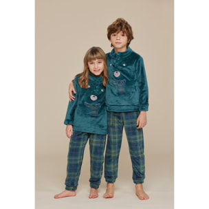 Pigiama bambino/a coral xmas bear Noidinotte