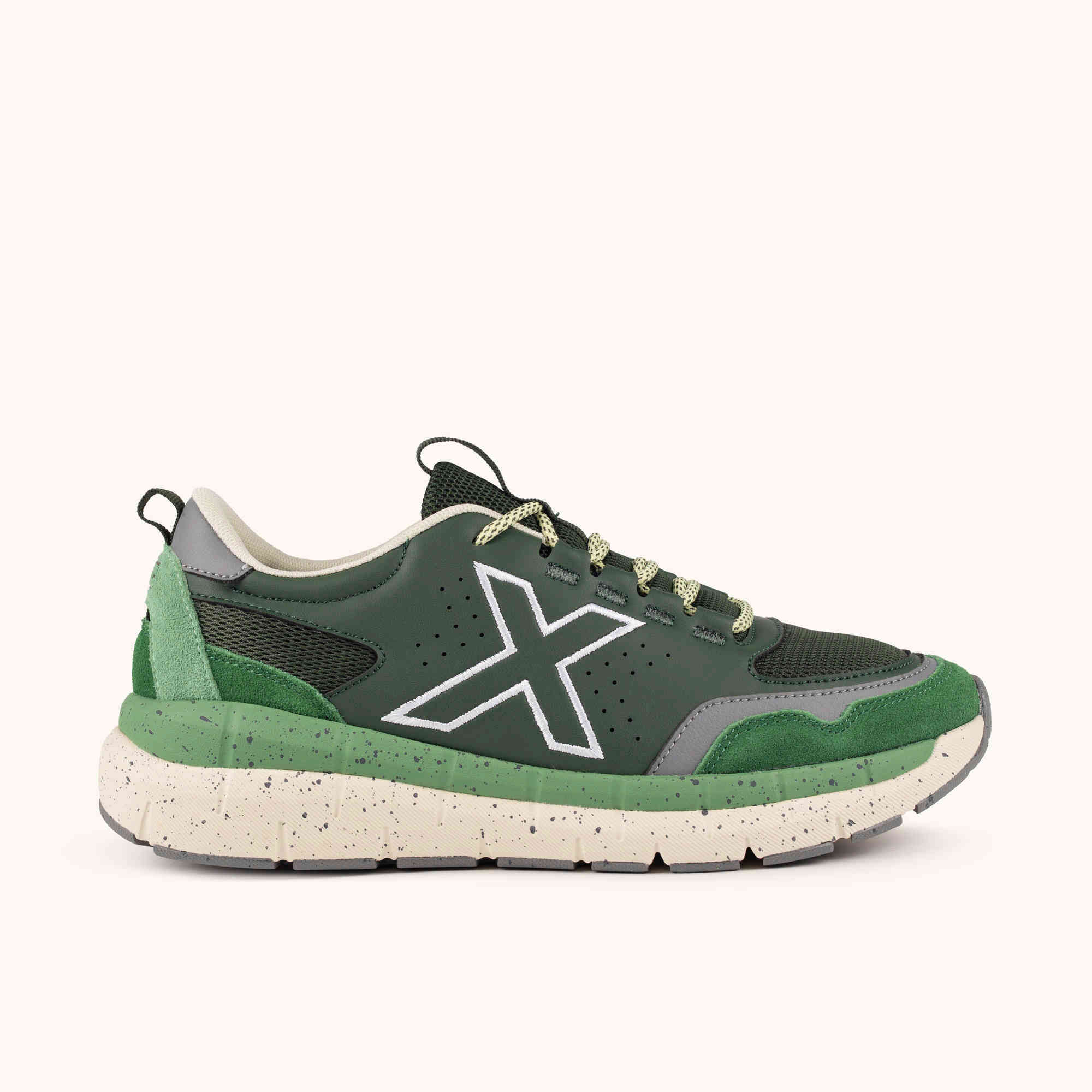 MUNICH KAVA 31 Zapatilla Deportiva de Estilo Urbano Verde Oscuro