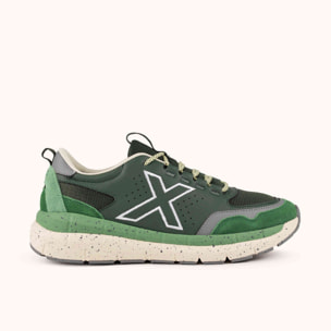 MUNICH KAVA 31 Zapatilla Deportiva de Estilo Urbano Verde Oscuro