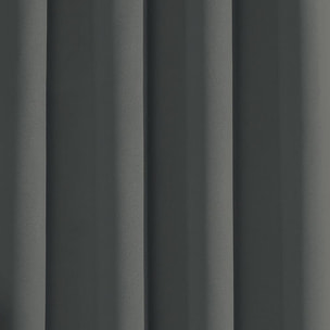 Rideau occultant pour chambre et salon - Gris anthracite