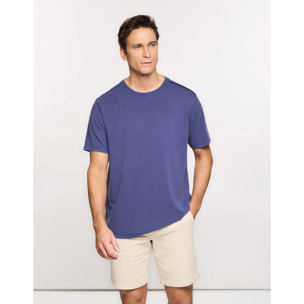 Camiseta Manga Corta Azul Marino - Nurea