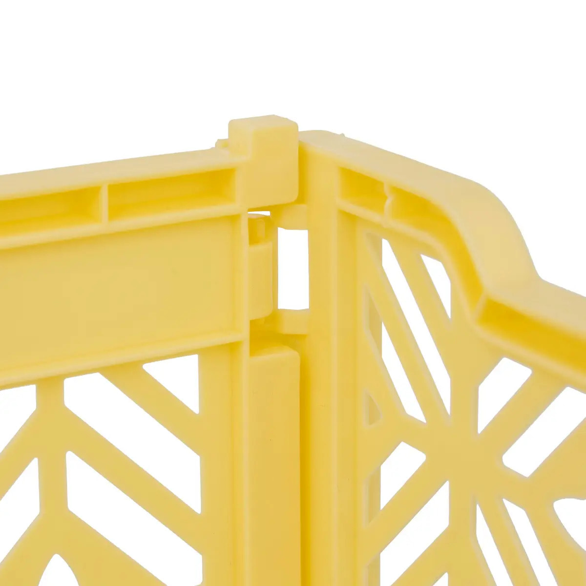 Cagette pliante "Arry" jaune 40x30x15cm