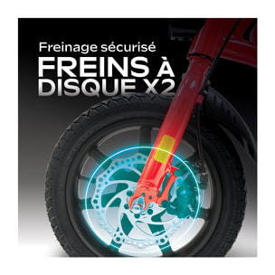 Draisienne Électrique Adulte E-bike 140 - Autonomie Jusqu'a 18 km - Pneu 14" Gonflable - Batterie 42V/5.2Ah - Poids 15Kg