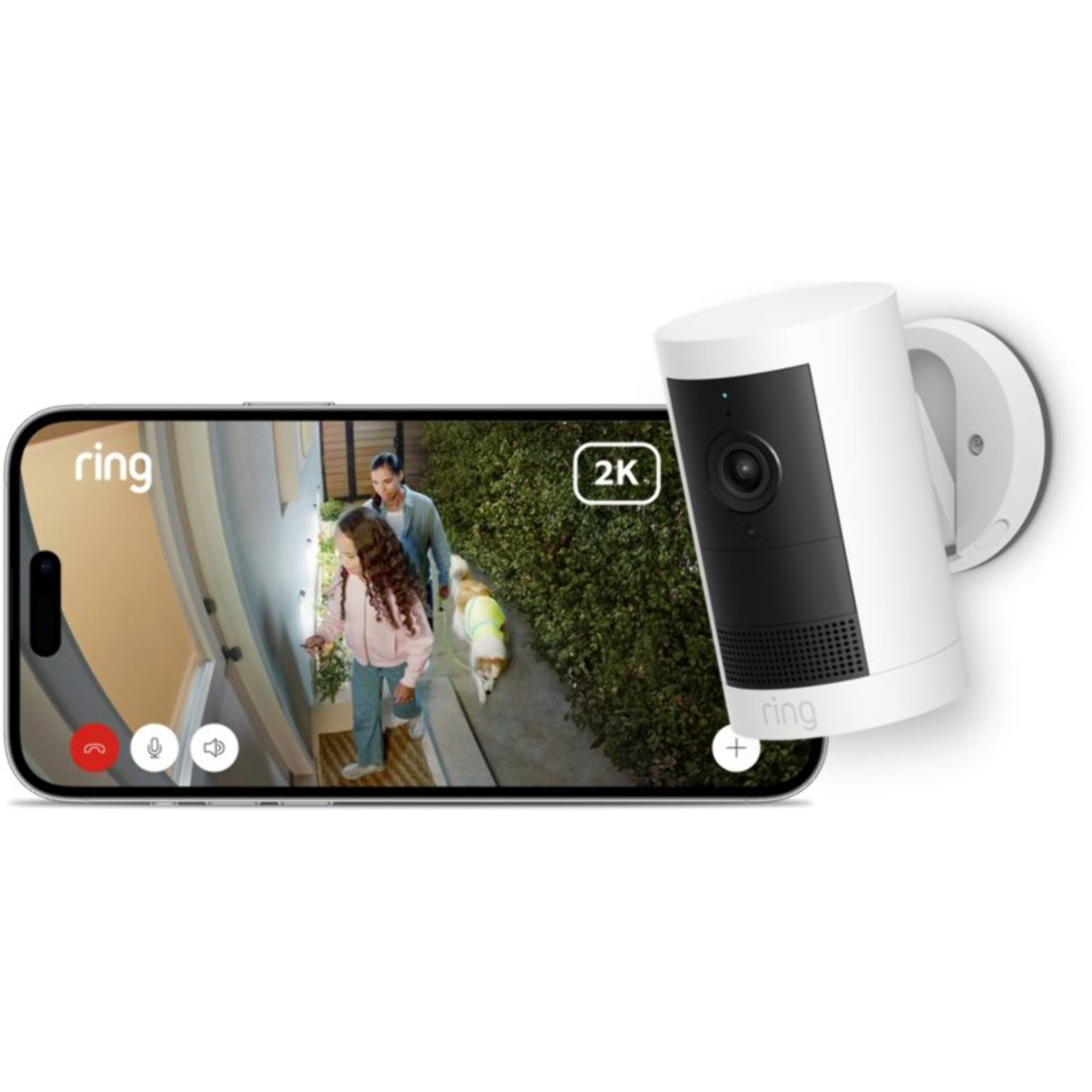 Caméra de surveillance RING Cam Plus - Blanche