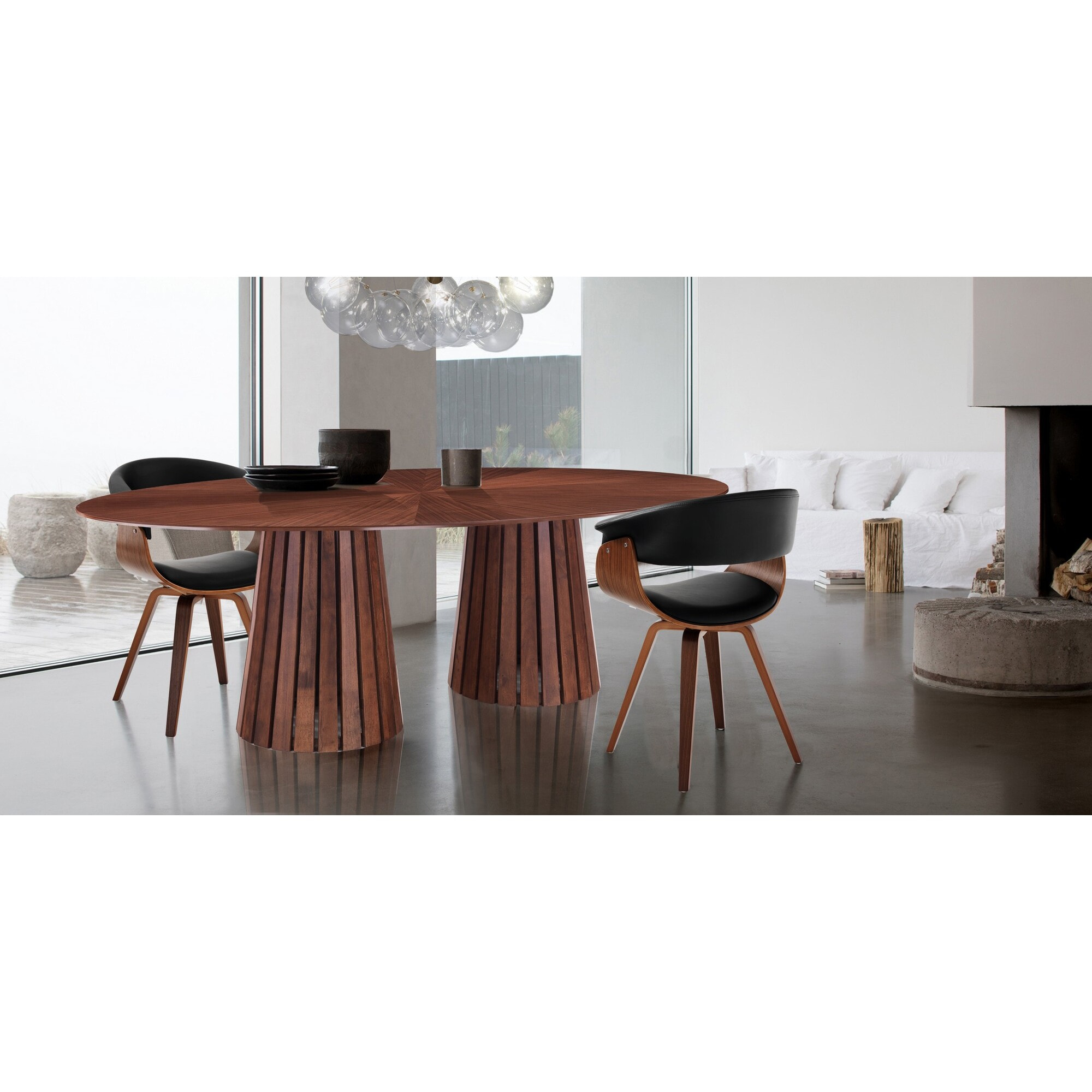 Tomasucci Table ovale VOLGA WALNUT