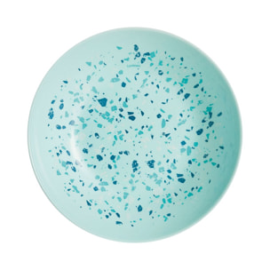 Assiette creuse turquoise 20cm Venizia - Luminarc - Verre opale extra résistant