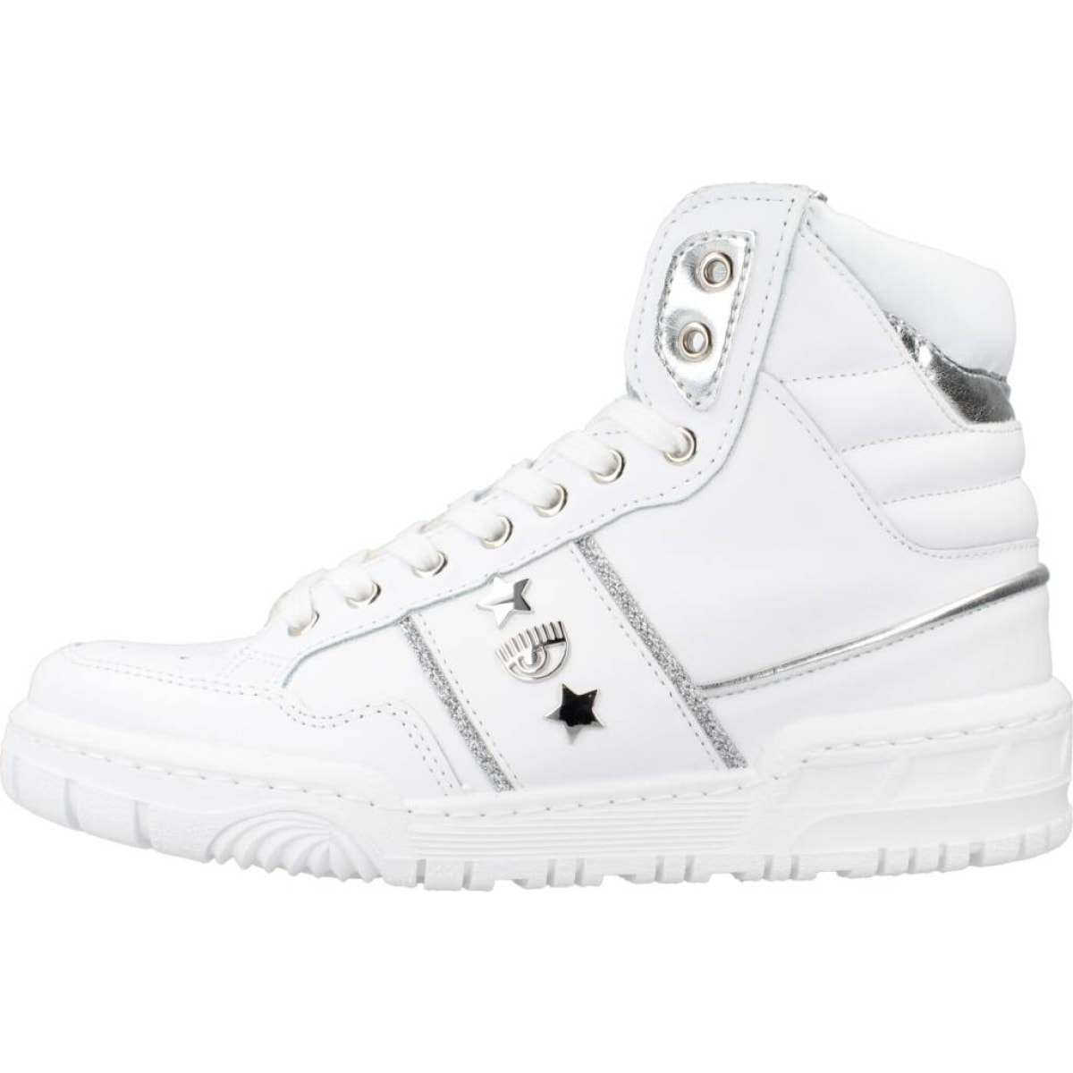 SNEAKERS CHIARA FERRAGNI SNE CF1 HIGH WHITE LEATH