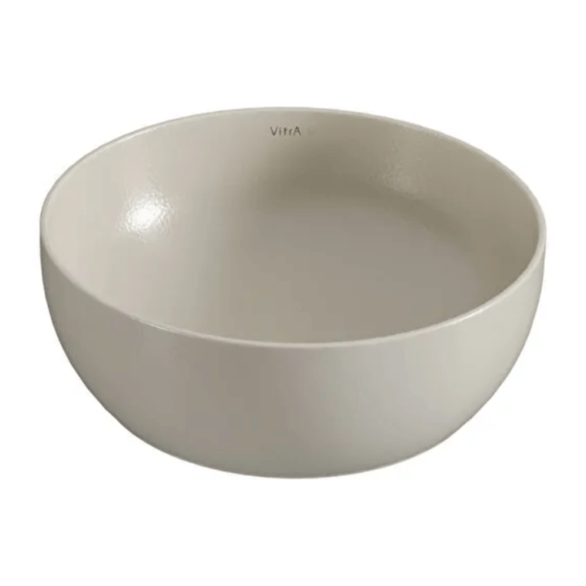 Vasque ronde recyclée Outline compact beige mat 41x41 cm
