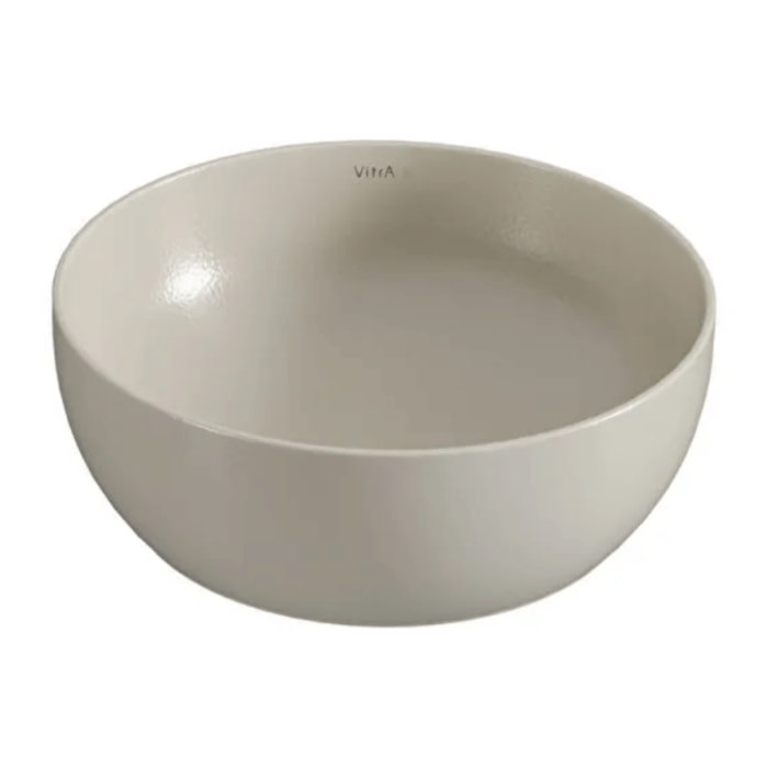 Vasque ronde recyclée Outline compact beige mat 41x41 cm