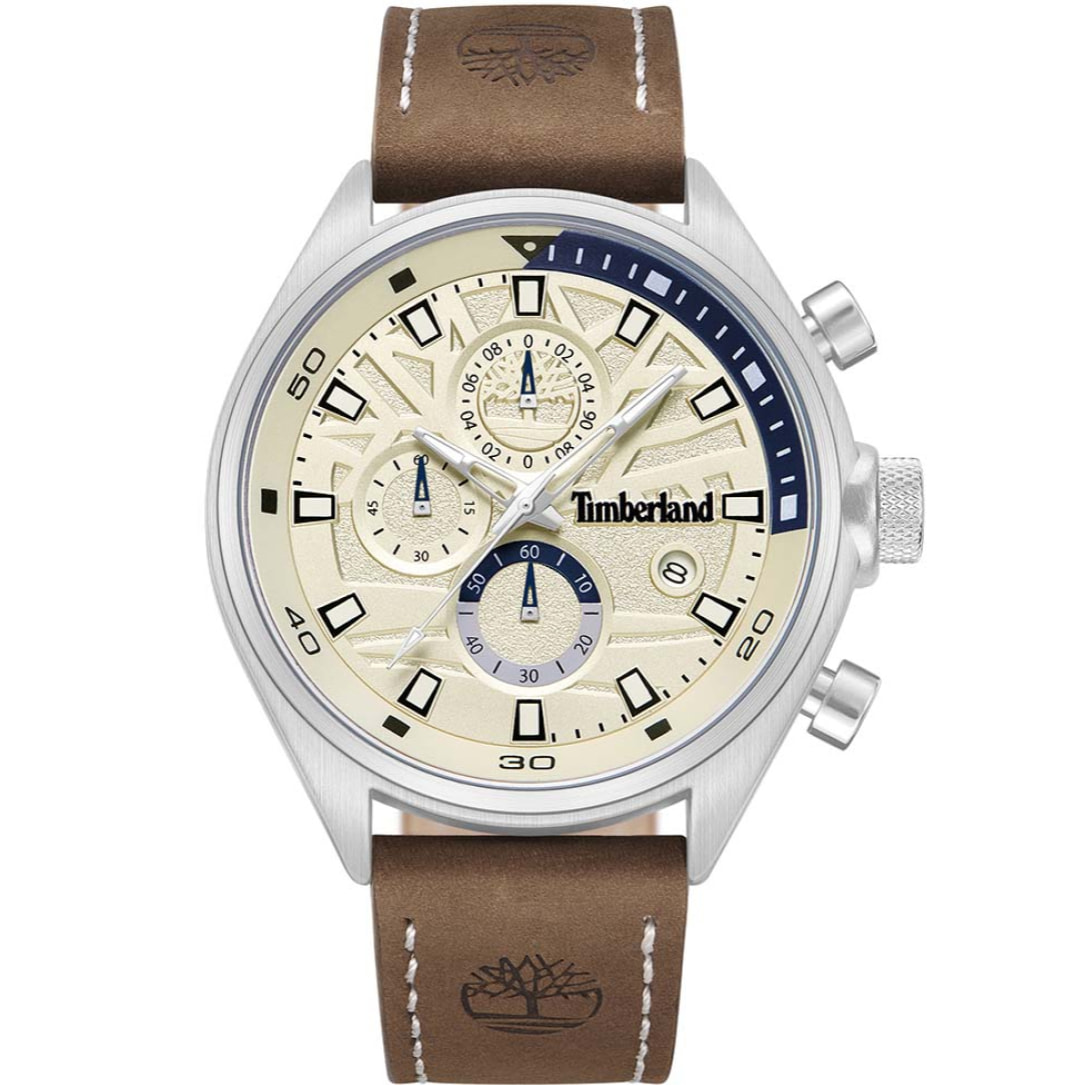 Reloj Timberland TDWGC9000403 Hombre Analogico Cuarzo con Correa de Cuero