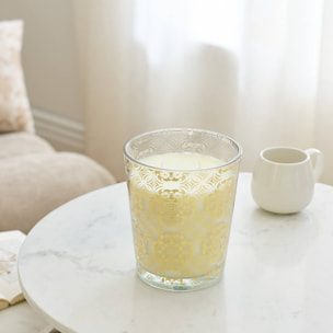 Bougie parfumée Ilan épice 820g dorée