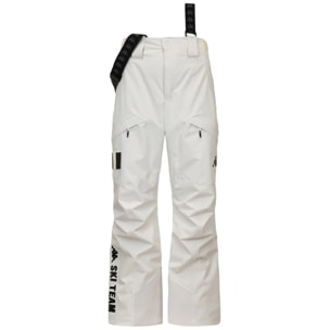 Kappa - Pantaloni Uomo Donna Bianco - 6Cento 622C Premium