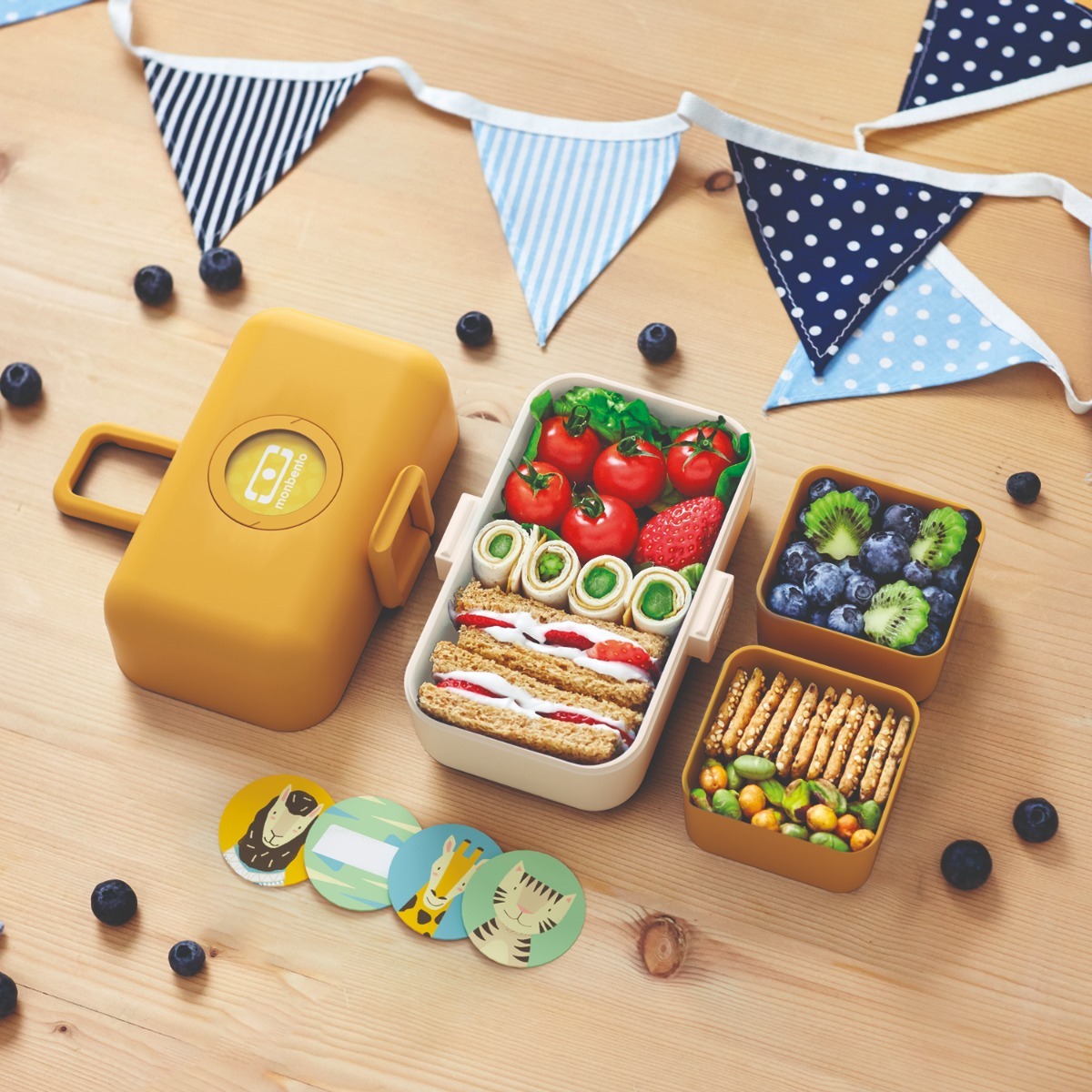 Lunch box à compartiments pour enfant Tresor 800ml Jaune Moutarde