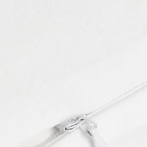 Funda cojín texturizada Fremat color blanco 100% Algodón