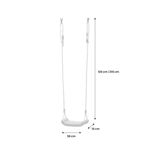 Siège balançoire plastique pour portique BALAGUÈRE